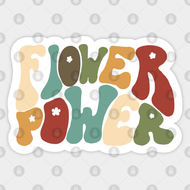 Flower Power Sticker by Slightly Unhinged